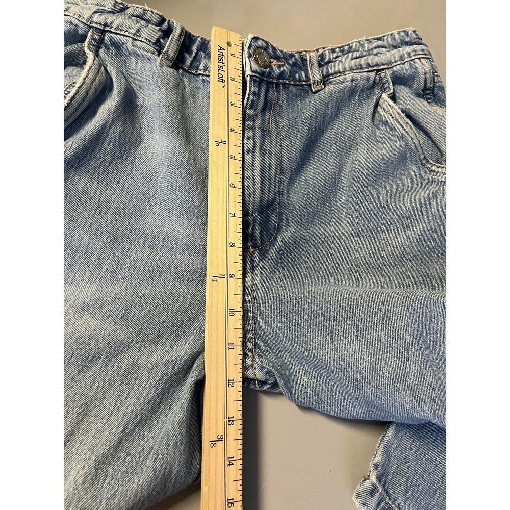 Zara Jeans Womens 6 Blue Carpenter Utility Straight Leg High Rise‎ Denim - Picture 7 of 9